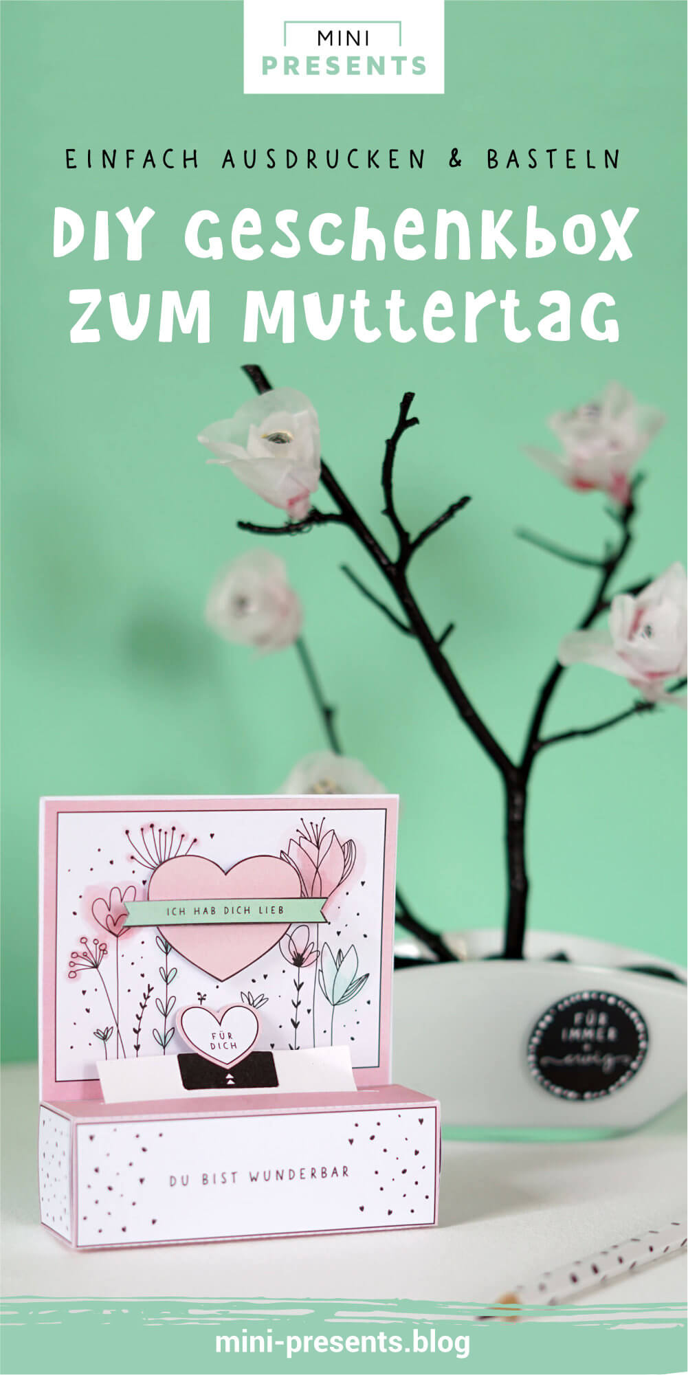 Mini Presents Geschenkbox Zum Muttertag Schenke Gluckliche Momente Originelle Diy Papiergeschenke Zum Ausdrucken Fur Gemeinsame Zeit