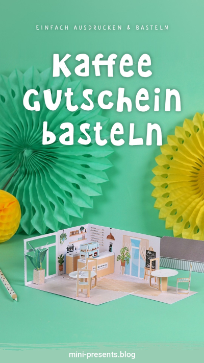 DIY Café Gutschein Explosionsbox