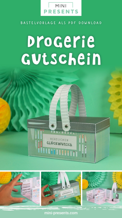 DIY Drogerie Gutschein Explosionsbox