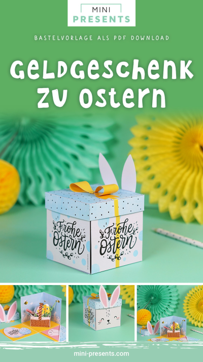 DIY Geldgeschenk Ostern Explosionsbox
