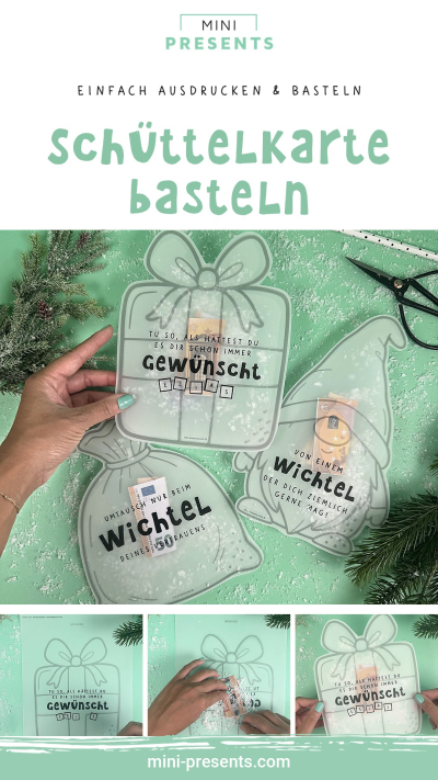 Konfettikarten Weihnachten „Von einem Wichtel“