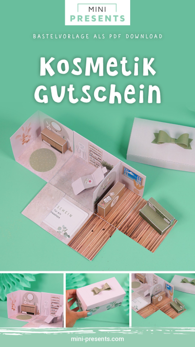 DIY Kosmetikbehandlung Gutschein Explosionsbox