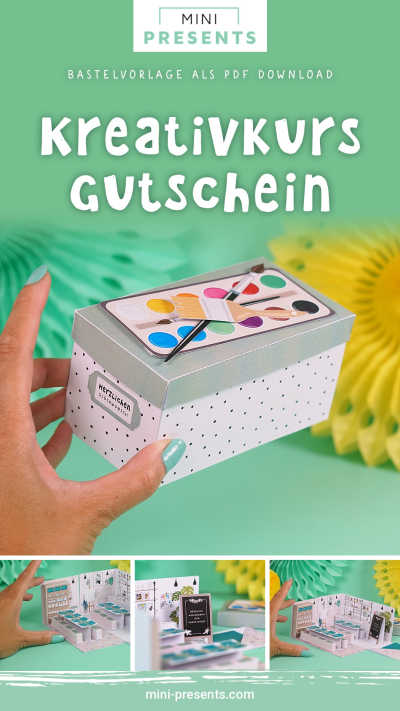 DIY Kreativworkshop Gutschein Explosionsbox