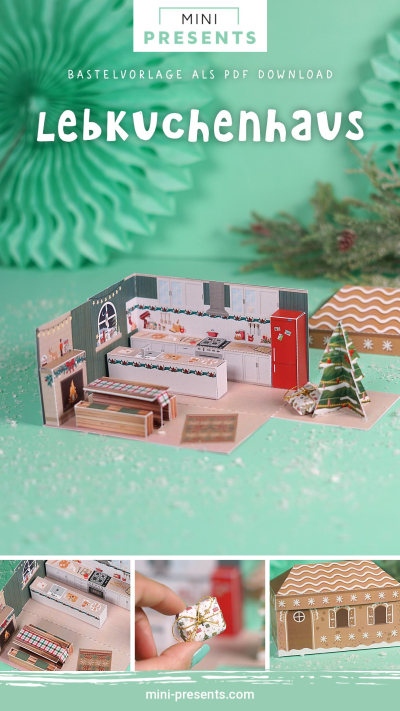 DIY Lebkuchenhaus Geldgeschenk Weihnachten