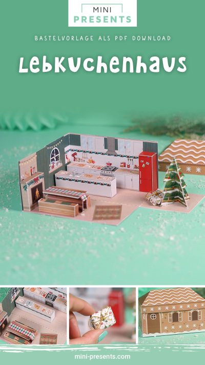 DIY Lebkuchenhaus Geldgeschenk Weihnachten