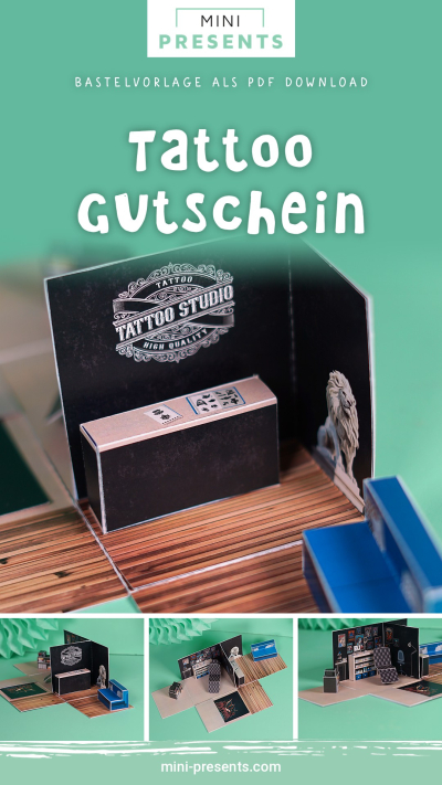 DIY Tattoo Gutschein Explosionsbox