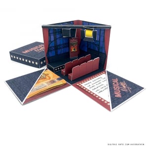 DIY Musical Gutschein Explosionsbox 