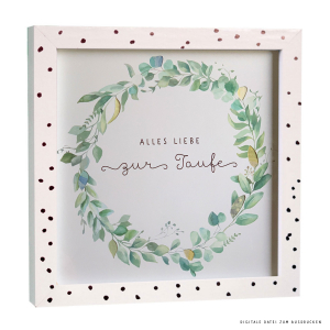 Bilderrahmen Geldgeschenk zur Taufe oder Kommunion 