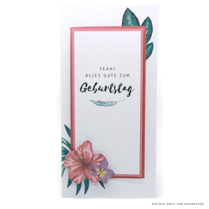 DIY Blumen Pop Up Karte 