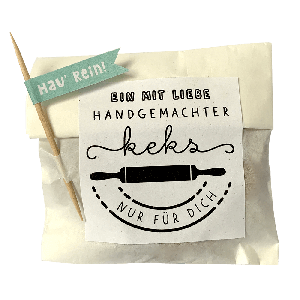 DIY Keks Geschenk Etikett 