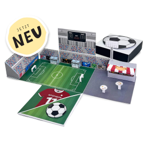 DIY Fußball Tickets Gutschein Explosionsbox 