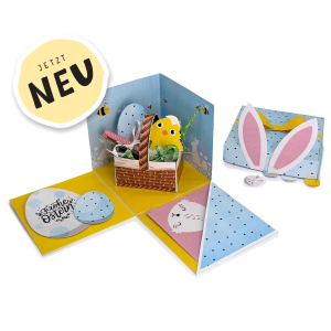 DIY Geldgeschenk Ostern Explosionsbox 