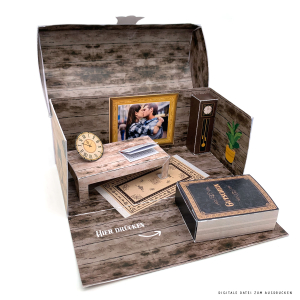 DIY Explosionsbox für gemeinsame Zeit 