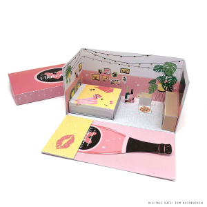 DIY Geschenk für die beste Freundin: Mädelsabend Gutschein 