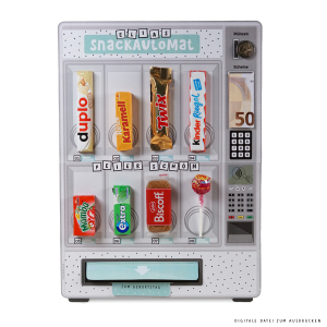 Snackautomat Geldgeschenk Geburtstag zum Ausdrucken 
