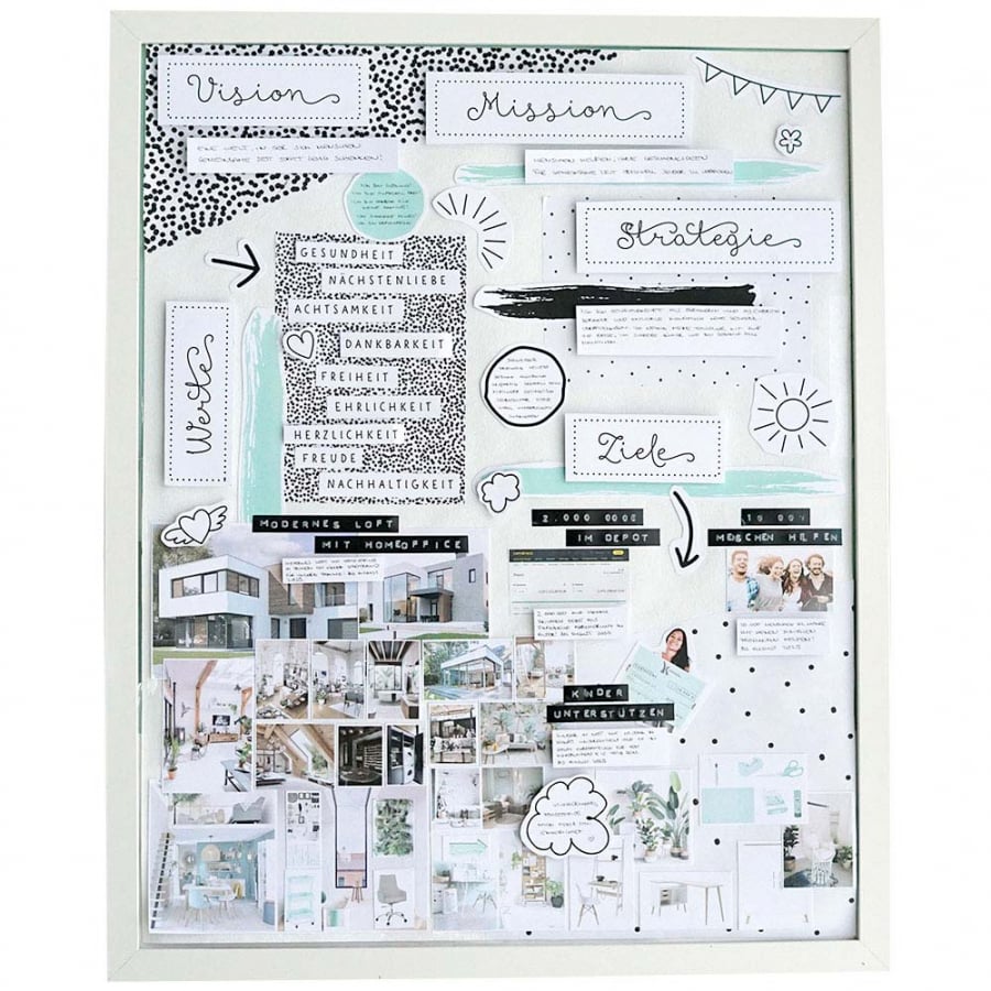 mini-presents | Vision Board DIY Vorlage | Schenke glückliche Momente ...