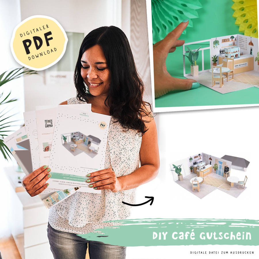 DIY Café Gutschein Explosionsbox  – Bild 10