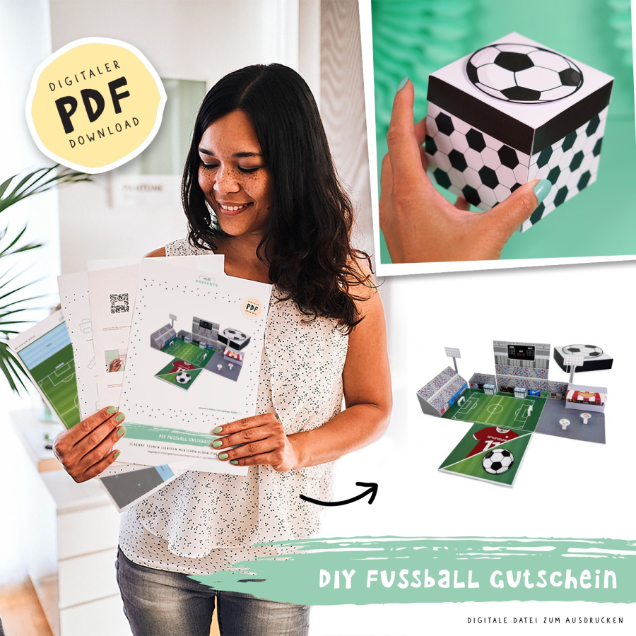 DIY Fußball Tickets Gutschein Explosionsbox  – Bild 10