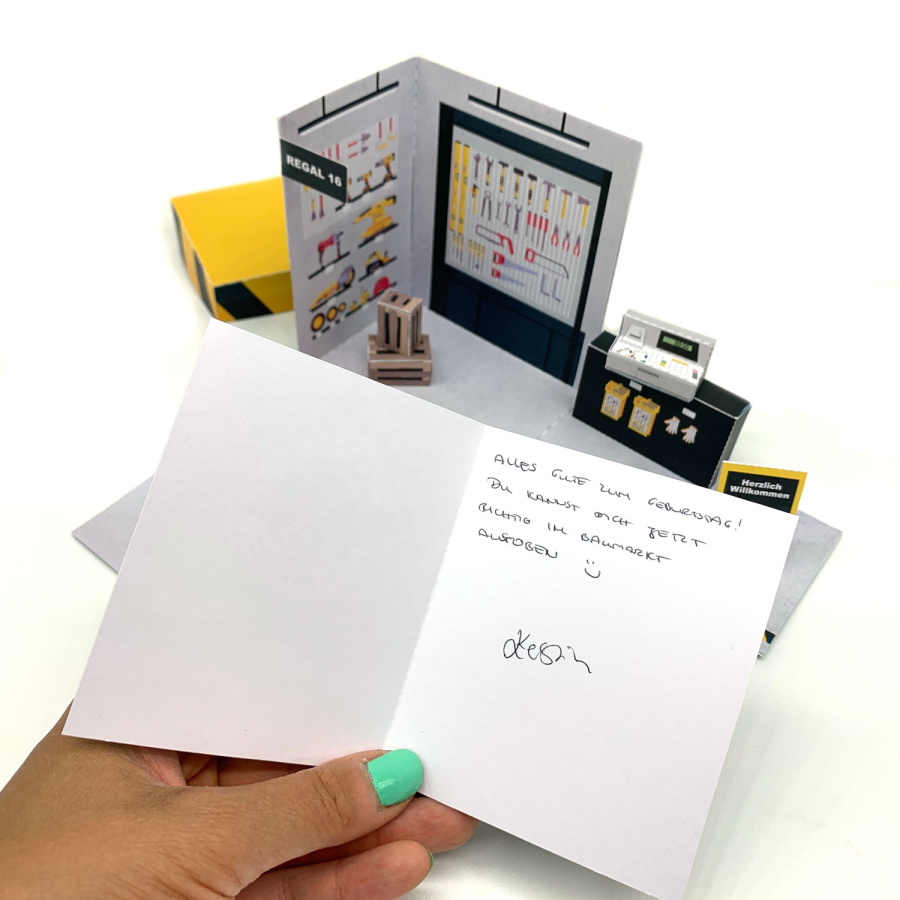 mini-presents | DIY Baumarkt Gutschein | Schenke glückliche Momente