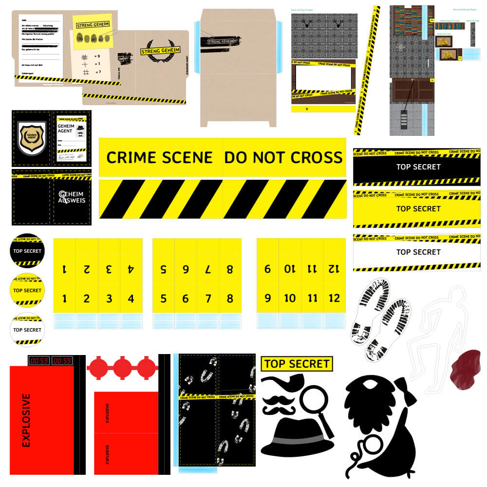 mini-presents Onlineshop | DIY detective party decoration for ...