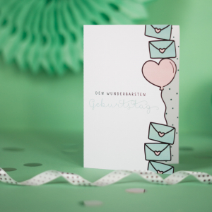 DIY Geburtstagskarte Luftballon 