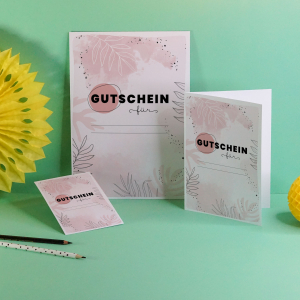 DIY Last Minute Gutschein 