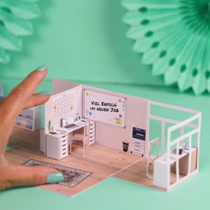 DIY Geschenk Erster Arbeitstag Explosionsbox 