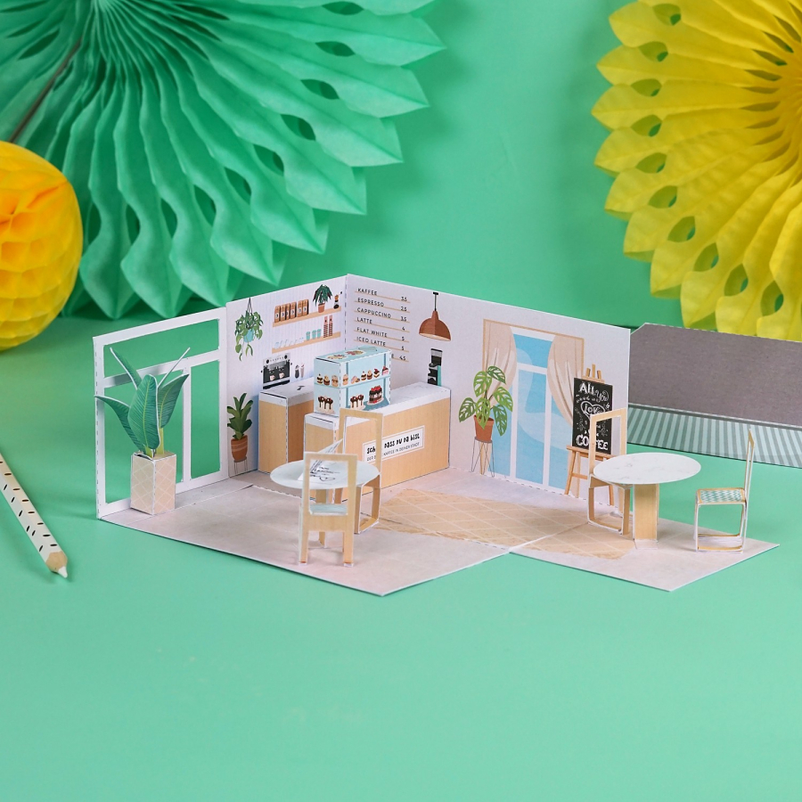 DIY Café Gutschein Explosionsbox  – Bild 2