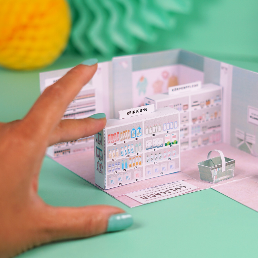 DIY Drogerie Gutschein Explosionsbox  – Bild 2
