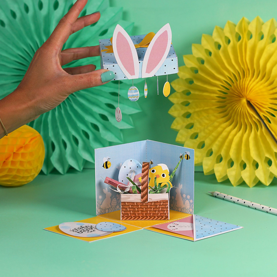 DIY Geldgeschenk Ostern Explosionsbox  – Bild 2