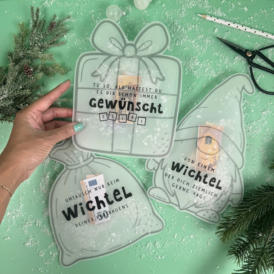 Konfettikarten Weihnachten „Von einem Wichtel“  – Bild 2