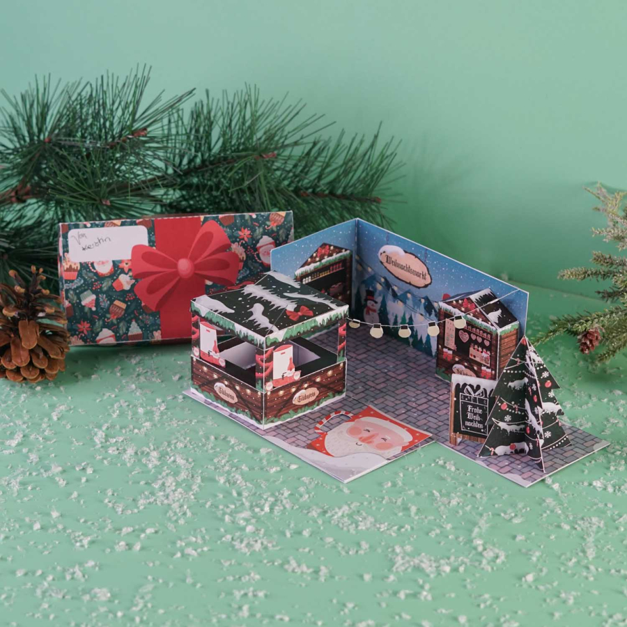 minipresents DIY Weihnachtsmarkt Geschenk Schenke glückliche