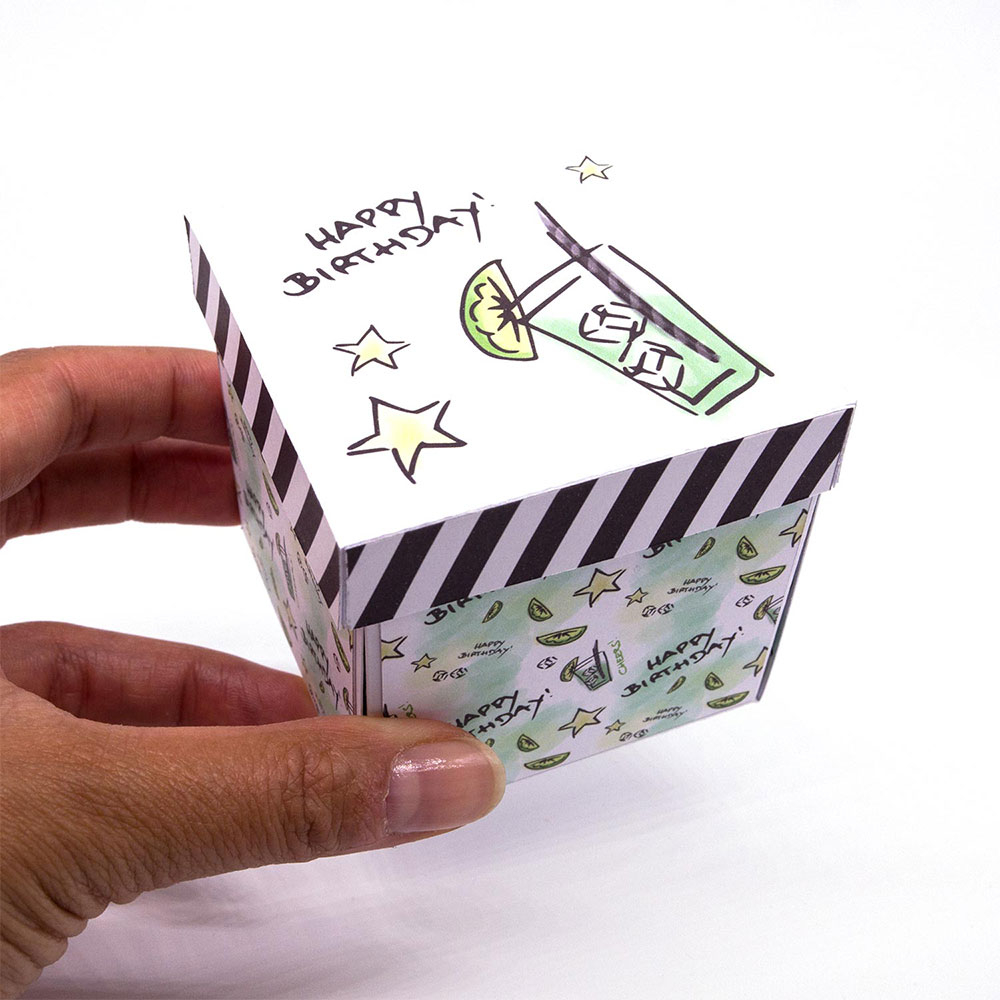 mini-presents | Explosionsbox als Geschenk zum Geburtstag ...