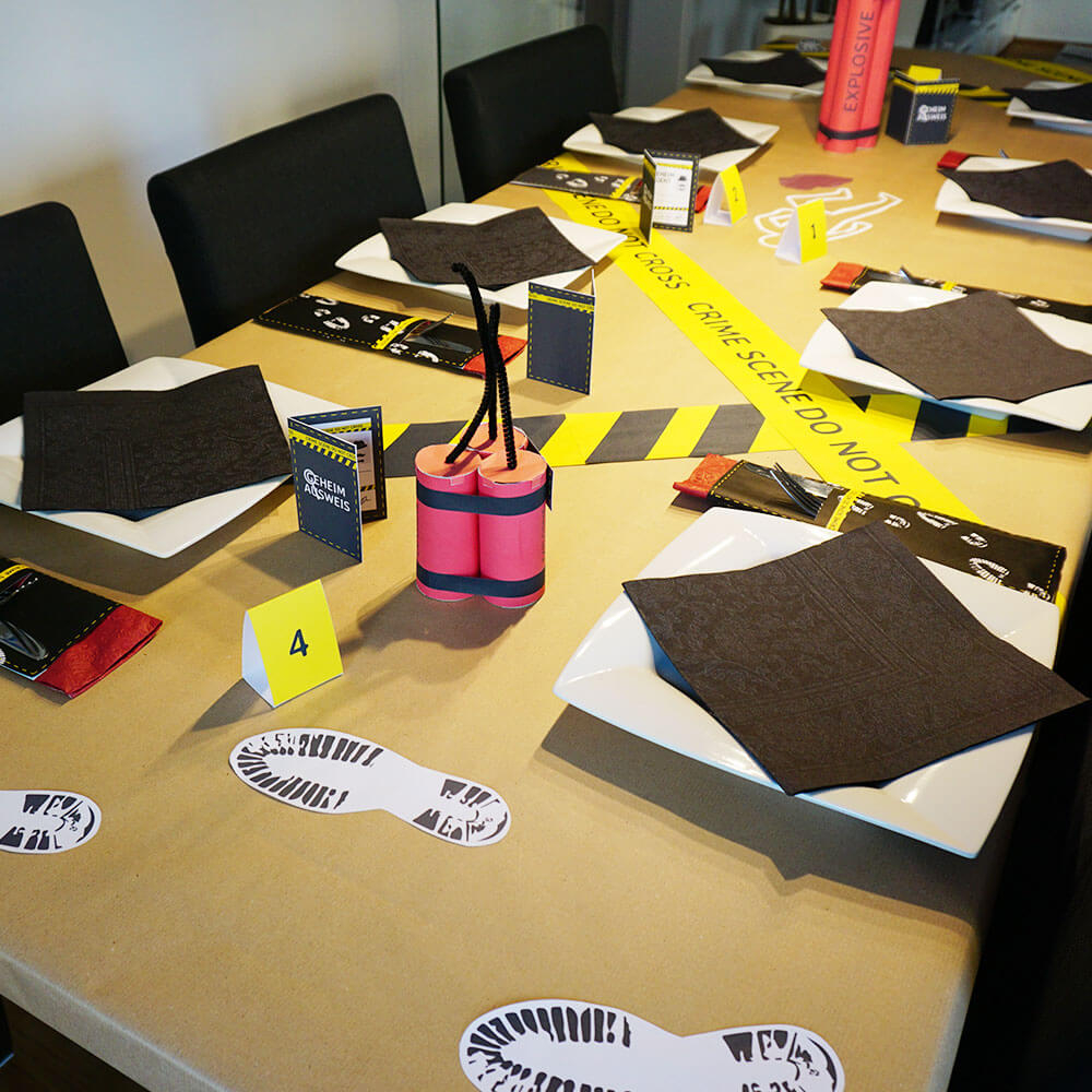 mini-presents | DIY Detektivparty Deko für Krimidinner ...