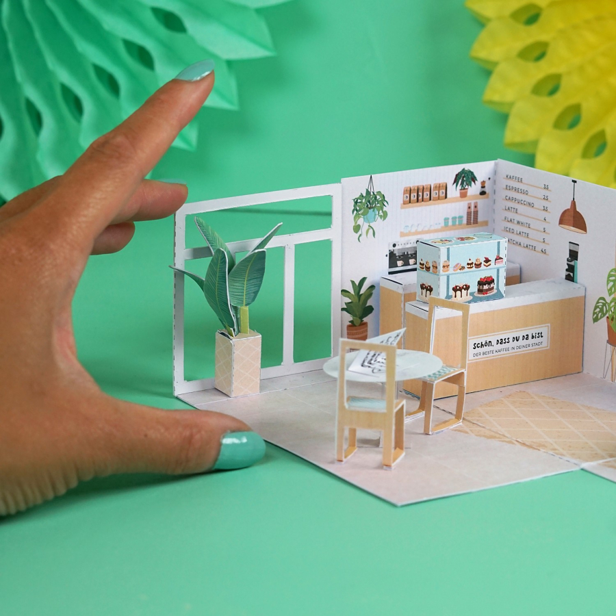 DIY Café Gutschein Explosionsbox  – Bild 3