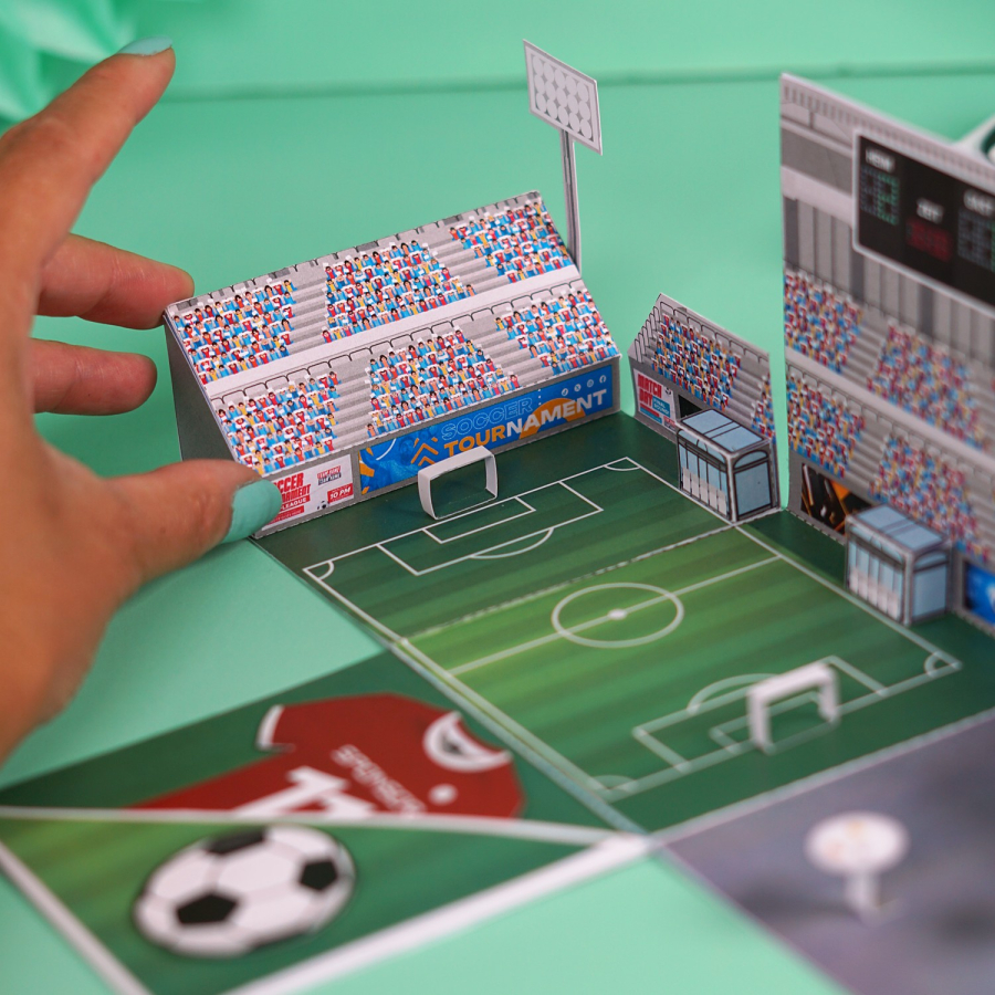 DIY Fußball Tickets Gutschein Explosionsbox  – Bild 3