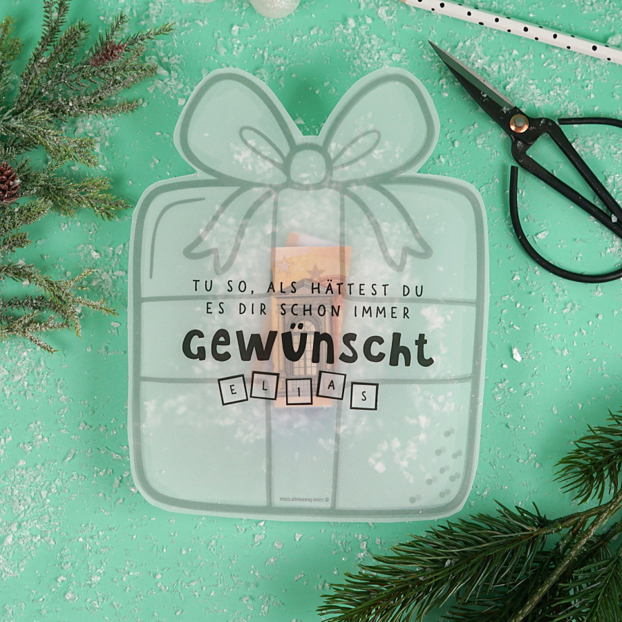 Konfettikarten Weihnachten „Von einem Wichtel“  – Bild 3