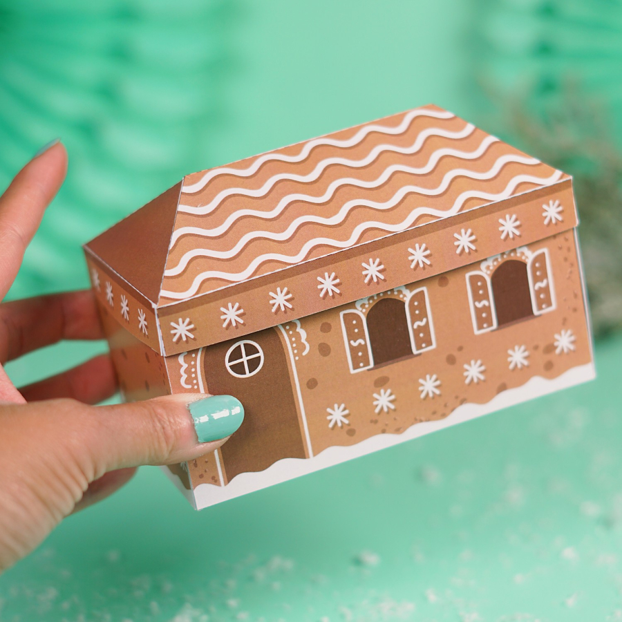 DIY Lebkuchenhaus Geldgeschenk Weihnachten  – Bild 3