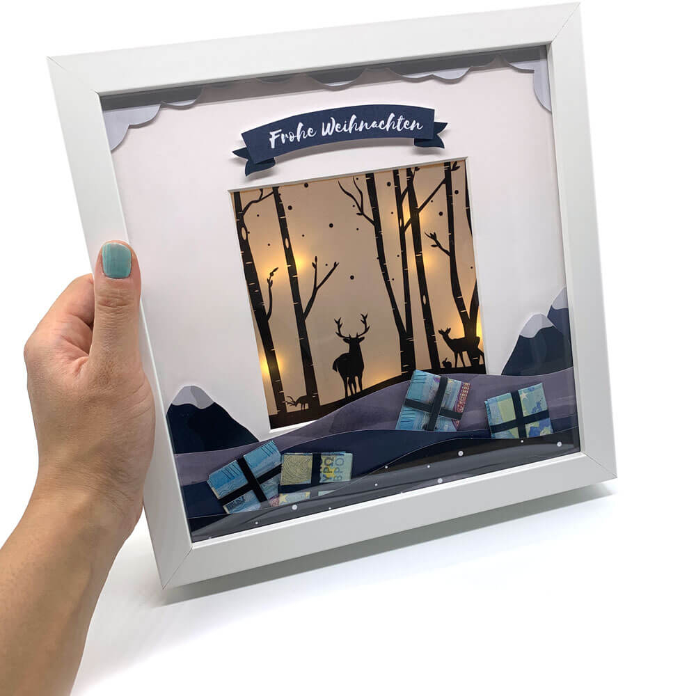 minipresents Bilderrahmen als DIY Weihnachtsgeschenk