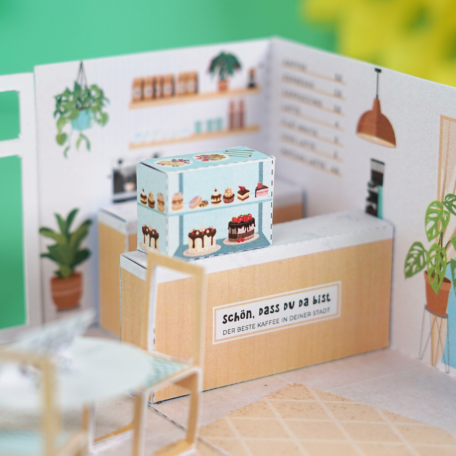 DIY Café Gutschein Explosionsbox  – Bild 4