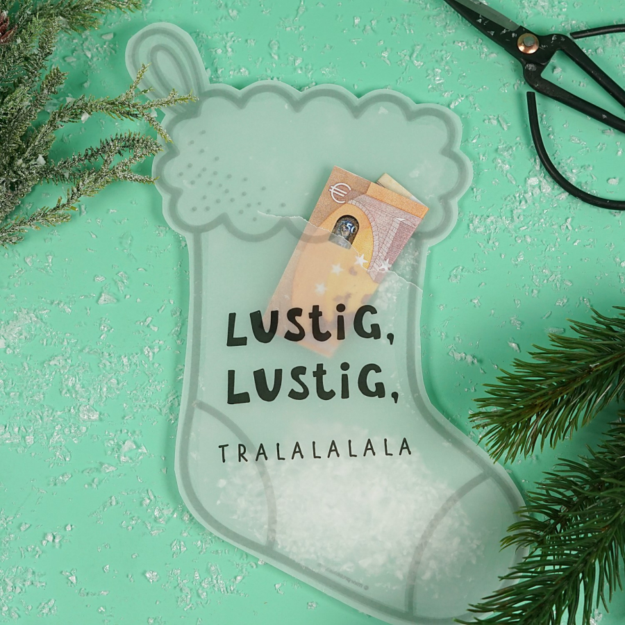 Konfettikarten Weihnachten „Lustig, lustig, tralalalala“  – Bild 4