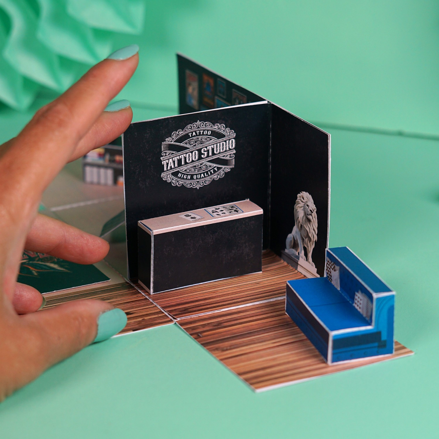 DIY Tattoo Gutschein Explosionsbox  – Bild 4