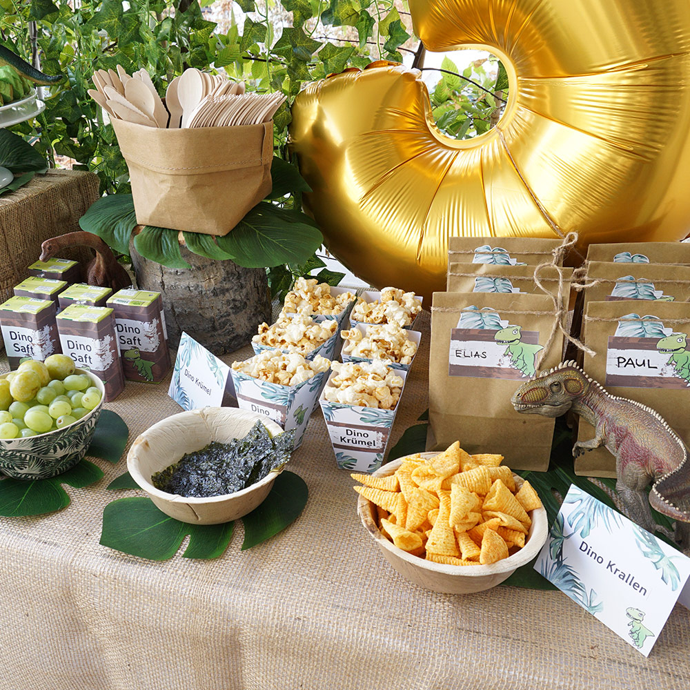 Do It Yourself Dinosaurier Party Dekoration Mini Set Ausdrucken Basteln