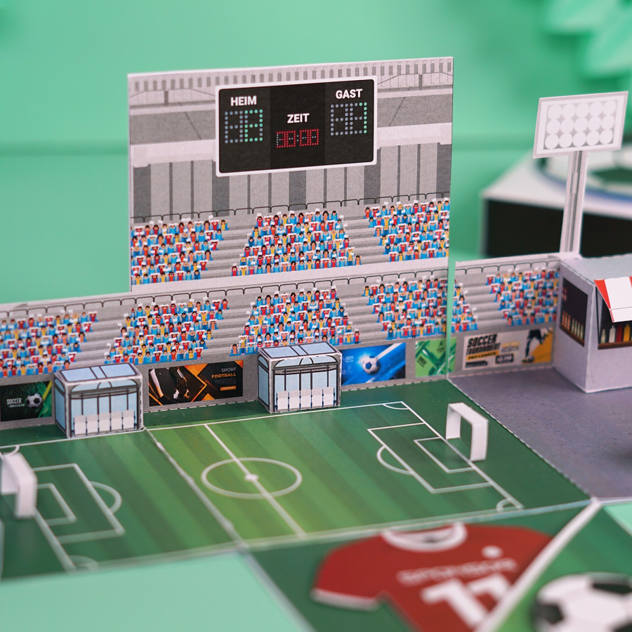 DIY Fußball Tickets Gutschein Explosionsbox  – Bild 5