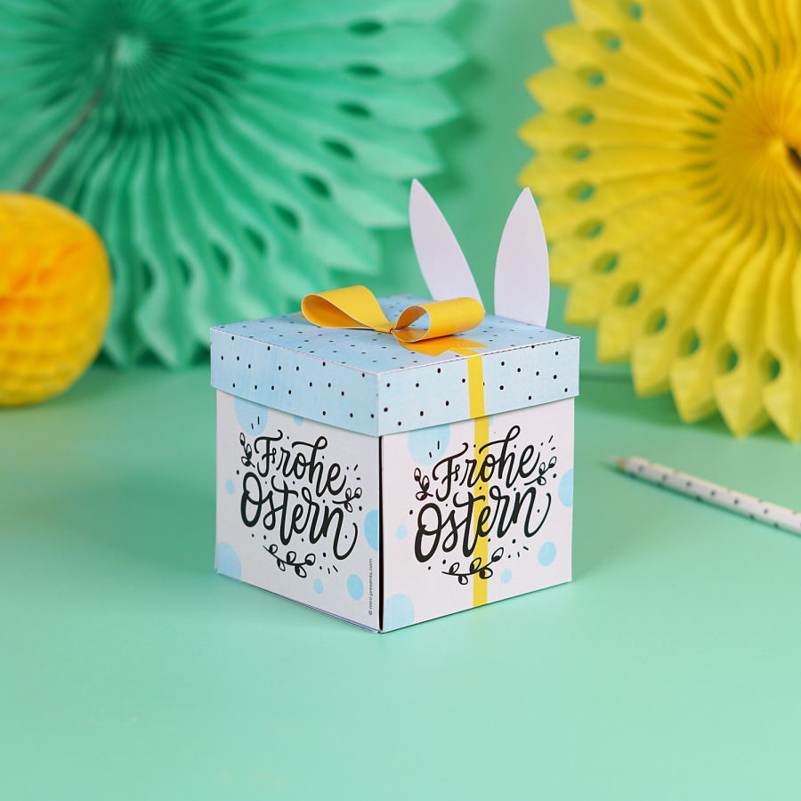 DIY Geldgeschenk Ostern Explosionsbox  – Bild 5