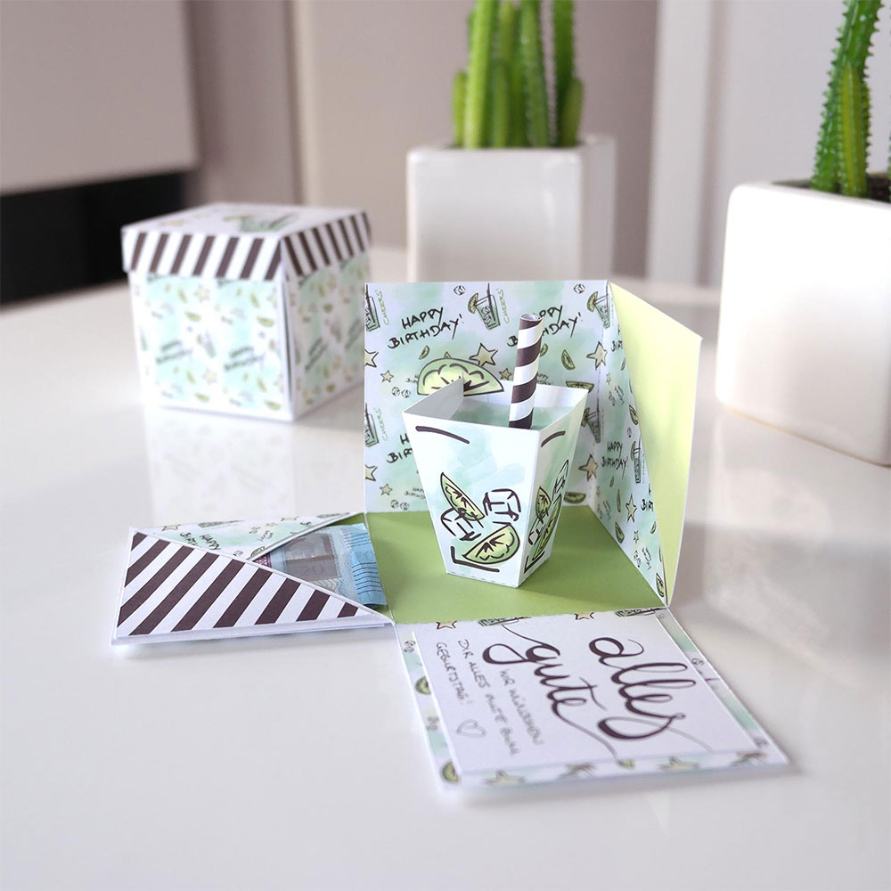 mini-presents | Explosionsbox als Geschenk zum Geburtstag ...