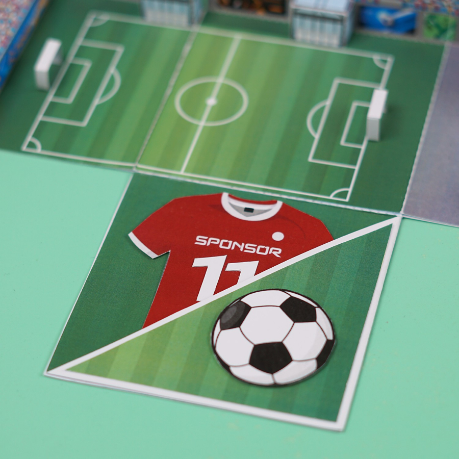 DIY Fußball Tickets Gutschein Explosionsbox  – Bild 6