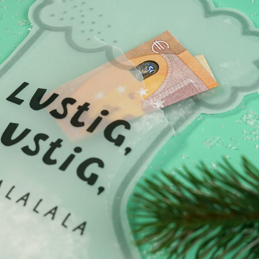 Konfettikarten Weihnachten „Lustig, lustig, tralalalala“  – Bild 7