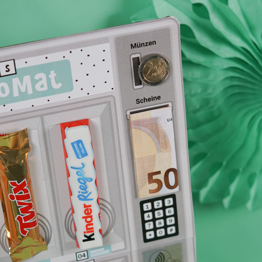 Snackautomat Geldgeschenk Geburtstag zum Ausdrucken  – Bild 7