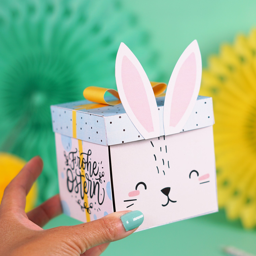 DIY Geldgeschenk Ostern Explosionsbox  – Bild 8